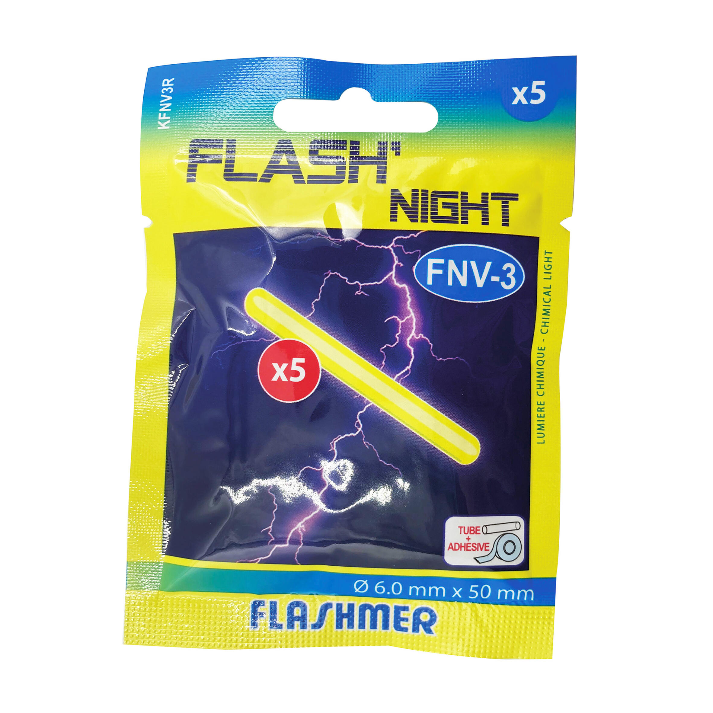 Knicklichter Flash Night T3 6 × 50 mm 5 Stk.