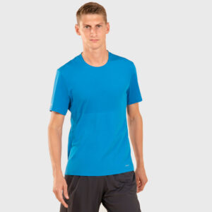 Laufshirt kurzarm Trailrunning Herren - Perf blau