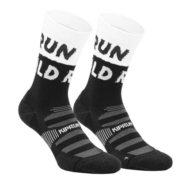 Laufsocken dick - Run 900 Mid weiss/schwarz