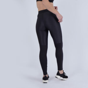 Lauftights lang Damen atmungsaktiv - Run Dry 500 schwarz meliert