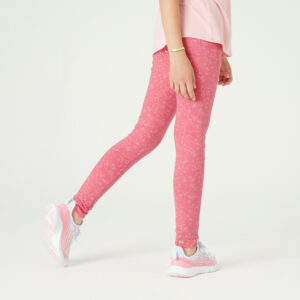 Leggings Baumwolle 320 Kinder rosa mit Print