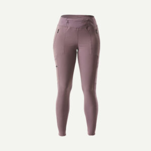 Leggings Damen robust Backpacking - Travel 500 violett