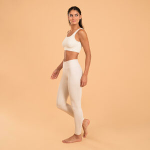 Leggings Damen sanftes Yoga int ecru