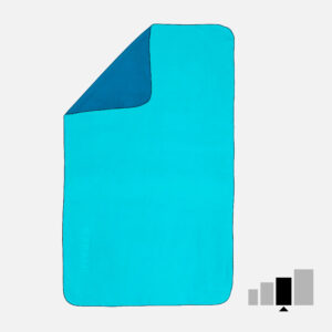 Mikrofaser-Handtuch L 80 × 130 cm - blau/grün