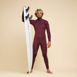 Neoprenanzug Surfen Herren 900 4/3 mm bordeaux