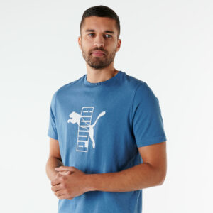 Puma T-Shirt Herren Baumwolle - blau