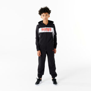 Puma Trainingsanzug Kinder Synthetik atmungsaktiv - schwarz