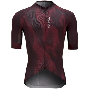 Radtrikot kurzarm Sommer Rennrad – Racer Glitch Herren rot