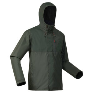 Regenjacke Herren wasserdicht Wandern - NH500 khaki