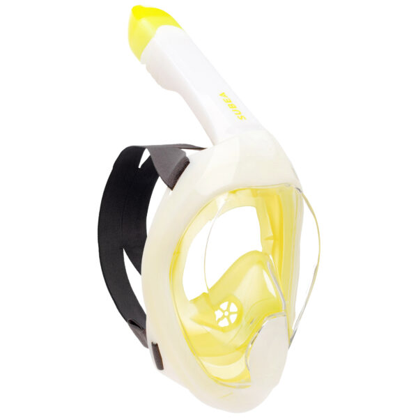 Schnorchelmaske Damen/Herren mit Akustikventil - Easybreath 540 Freetalk gelb