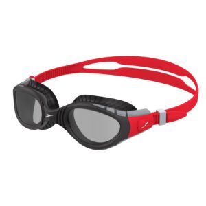 Schwimmbrille Speedo Futura Biofuse grau/rot