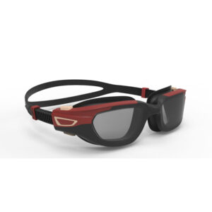 Schwimmbrille getönt Grösse L - Spirit schwarz/rot/beige