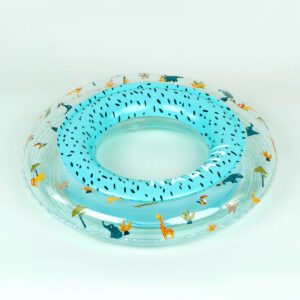 Schwimmring Kinder 3‒6 Jahre aufblasbar 51 cm - Druckmotiv Savanne transparent