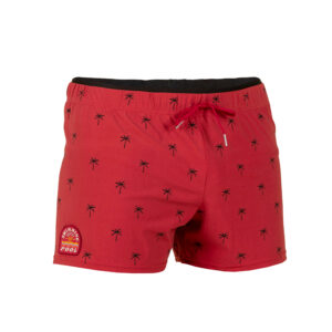 Schwimmshorts Herren kurz - Swimshort 100 Cali rot/schwarz