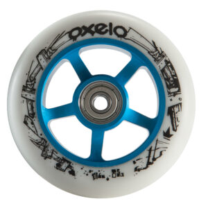 Scooter-Rolle Freestyle Alu-Core PU 100 mm blau/weiss