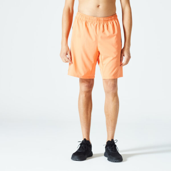 Shorts Herren atmungsaktiv Reissverschlusstaschen - orange