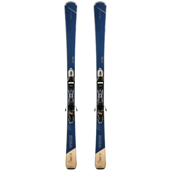 Ski Damen mit Bindung Alpin - Boost 580 marineblau