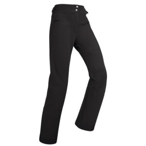 Skihose Piste 500 Softshell Damen schwarz