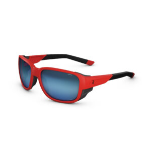 Sonnenbrille Erwachsene Kat. 2-4 photochrom Bergwandern - MH570 rot/blau