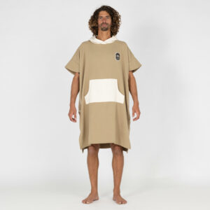 Surf-Poncho 500 Erwachsene Sand