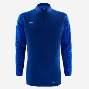 Sweatshirt Fussball 1/2 Zip - Viralto Letters marineblau/blau