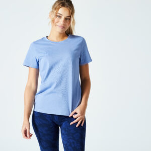 T-Shirt Damen - 500 Essentials blau