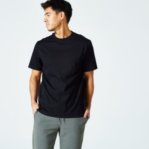 T-Shirt Herren - 500 Essentials schwarz