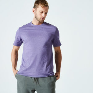 T-Shirt Herren - 500 Essentials violett