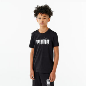 T-Shirt Kinder - Puma schwarz bedruckt