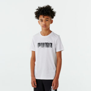 T-Shirt Kinder - Puma weiss bedruckt