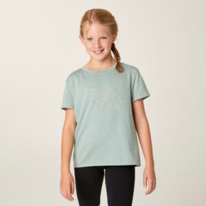 T-Shirt Mädchen Baumwolle - 500 grün