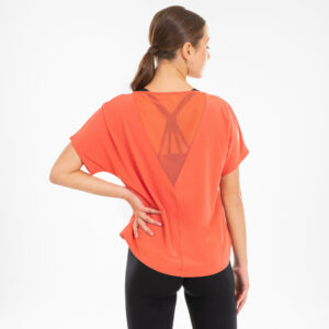 T-Shirt Modern Dance fließend Damen orange