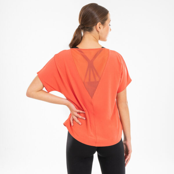 T-Shirt Modern Dance fließend Damen orange