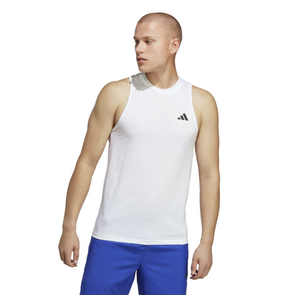 Tankshirt Fitness Cardio Adidas Herren weiss