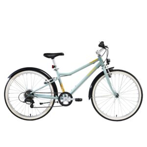 Trekkingrad 24 Zoll Riverside 500 9–12 Jahre Kinder khaki