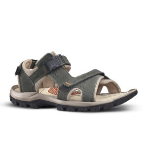 Trekkingsandalen Herren - NH120 Leder khaki