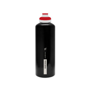 Trinkflasche 500 Schnellverschluss Aluminium 1 Liter schwarz