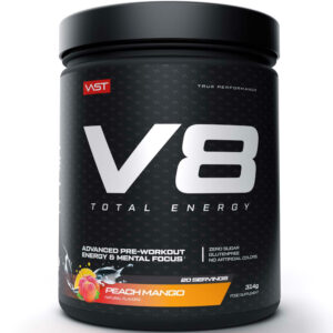 VAST V8 Total Energy (314g) - Pre Workout Booster - Peach Mango