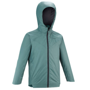 Wanderjacke Kinder Mädchen Gr. 122–170 wasserdicht - MH500 grün