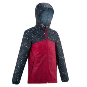 Wanderjacke MH150 wasserdicht Kinder Mädchen Gr. 122–170 bordeaux