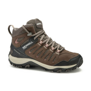 Wanderschuhe Damen wasserdicht halbhoch Bergwandern - Merrell Crosslander braun