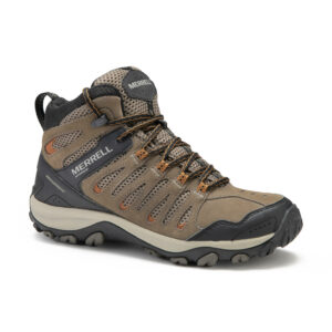 Wanderschuhe Herren wasserdicht halbhoch Bergwandern - Merrell Crosslander braun