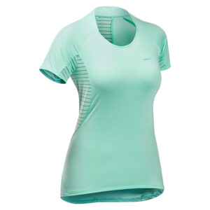 Wandershirt Damen kurzarm - MH500 türkis