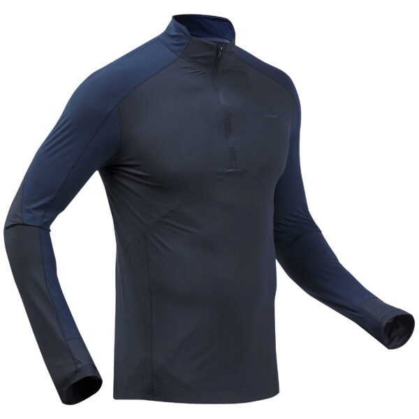 Wandershirt Herren langarm mit UV-Schutz - MH550 blau