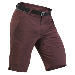 Wandershorts Herren lang Bergwandern - MH500 braun