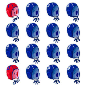 Wasserball-Kappen Erwachsene 16er-Set - WP900 blau