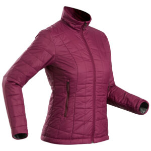 Wattierte Jacke Bergtrekking MT100 Komfort bis -5 °C Damen violett