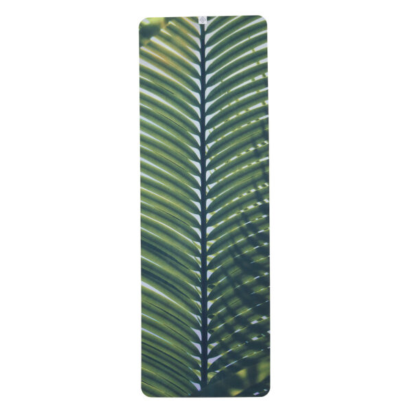 Yoga-Handtuch rutschfest 183 cm × 61 cm × 1 mm - Palmenprint