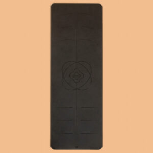 Yogamatte Grip+ 5 mm V2 185 cm × 65 cm × 5 mm schwarz