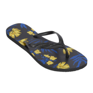 Zehensandalen HAVAIANAS Floral Damen schwarz